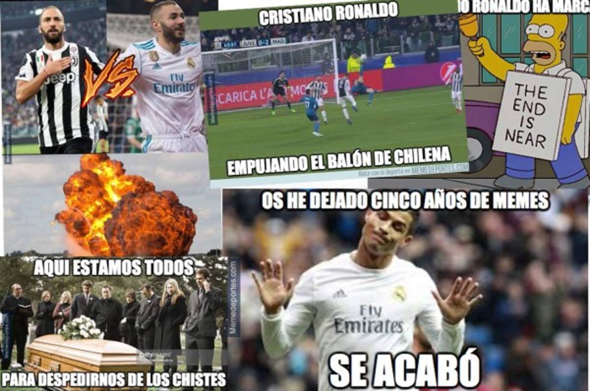¡Qué memes! Cristiano, Benzema y Higuaín los protagonistas de memes tras el Juventus-Madrid