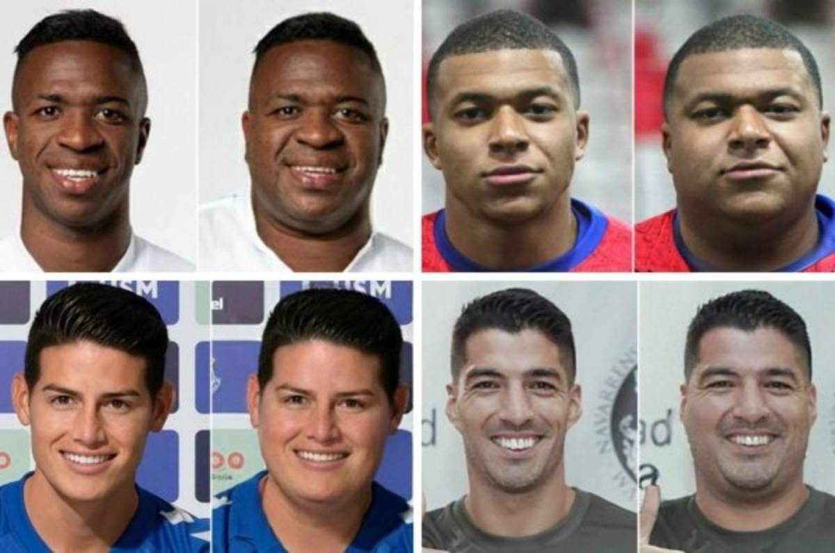 Así serían los mejores futbolistas del mundo con sobrepreso: Messi y Mbappé, desconocidos