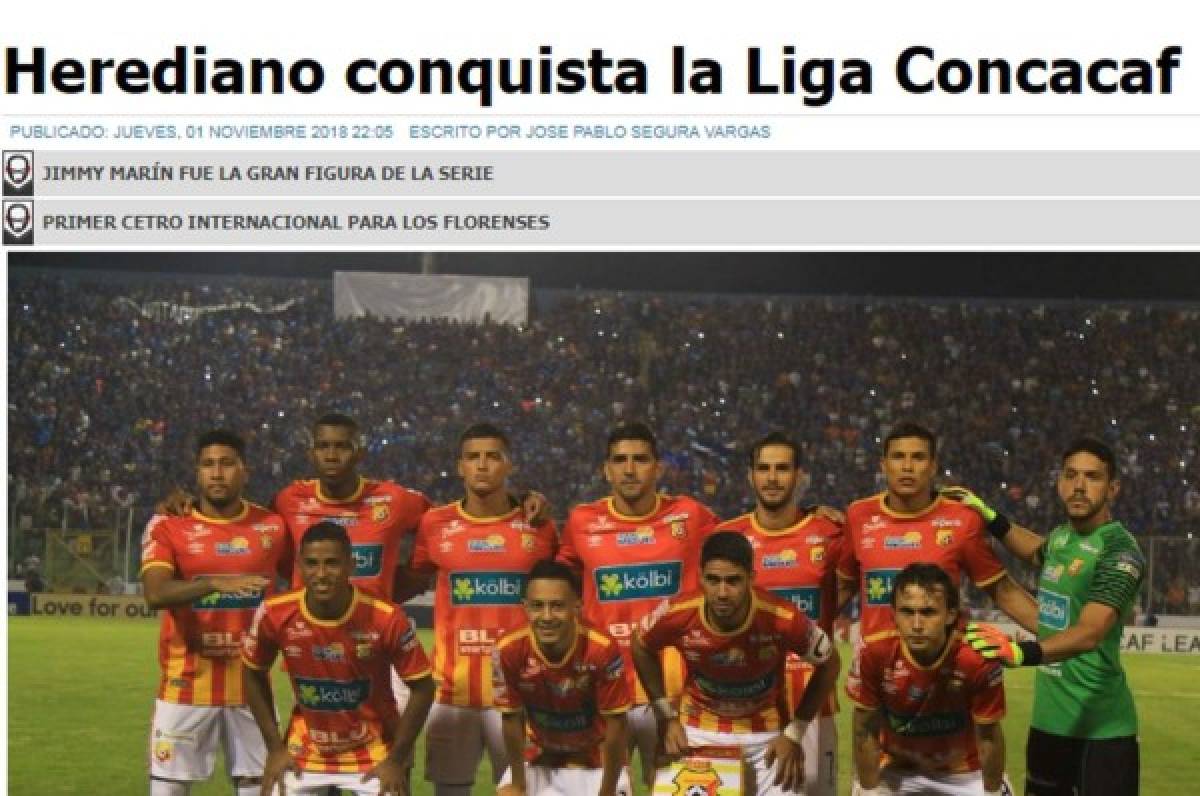 El orgullo de la prensa tica tras el triunfo del Herediano sobre Motagua