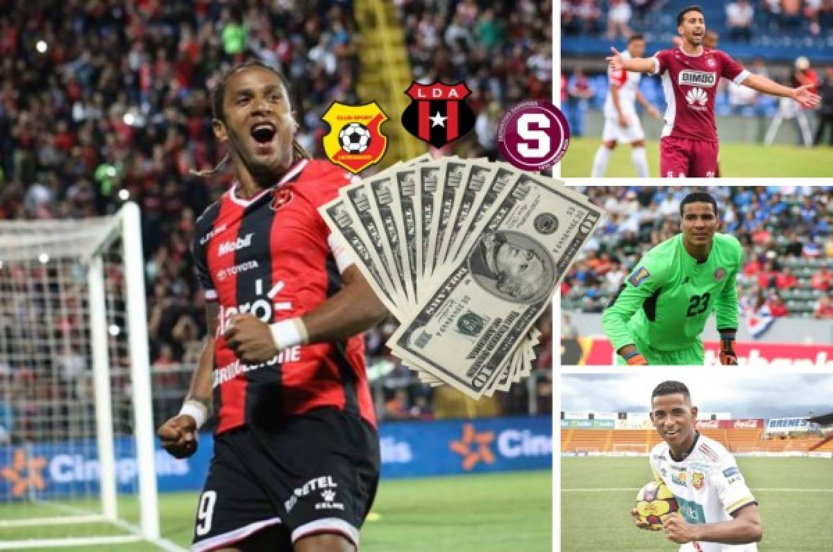 Top: Los 10 jugadores más caros de la liga de Costa Rica; dos hondureños en la lista