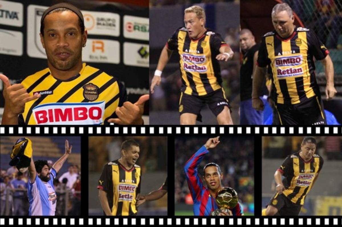 Ronaldinho, otro Balón de Oro que lucirá la camisa del Real España