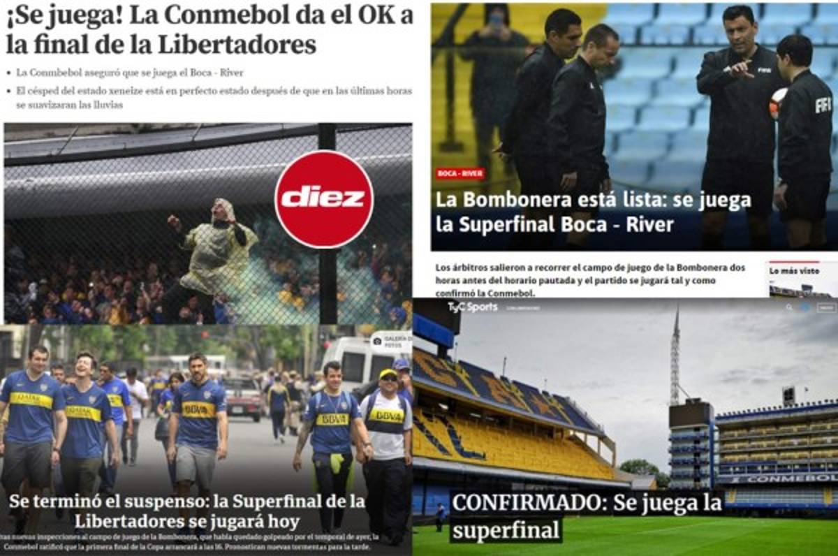 Impacto mundial: La prensa reacciona tras confirmar la final Boca-River en la Libertadores