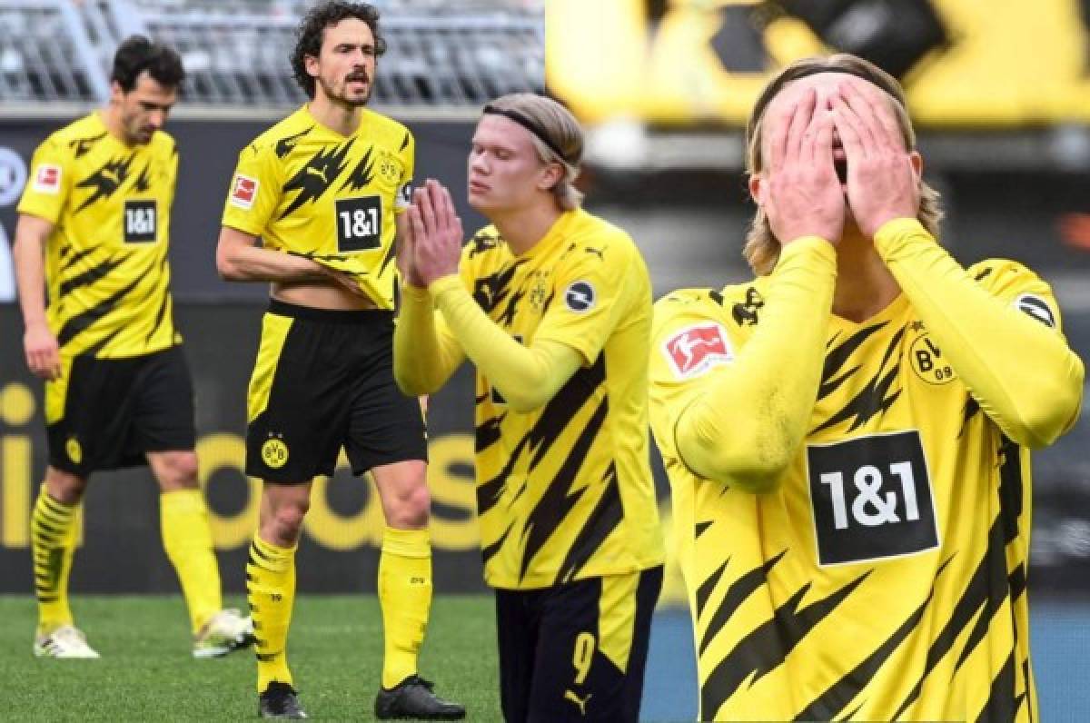 Haaland se frustra: Borussia Dortmund vuelve a perder y peligra su acceso a la próxima Champions League