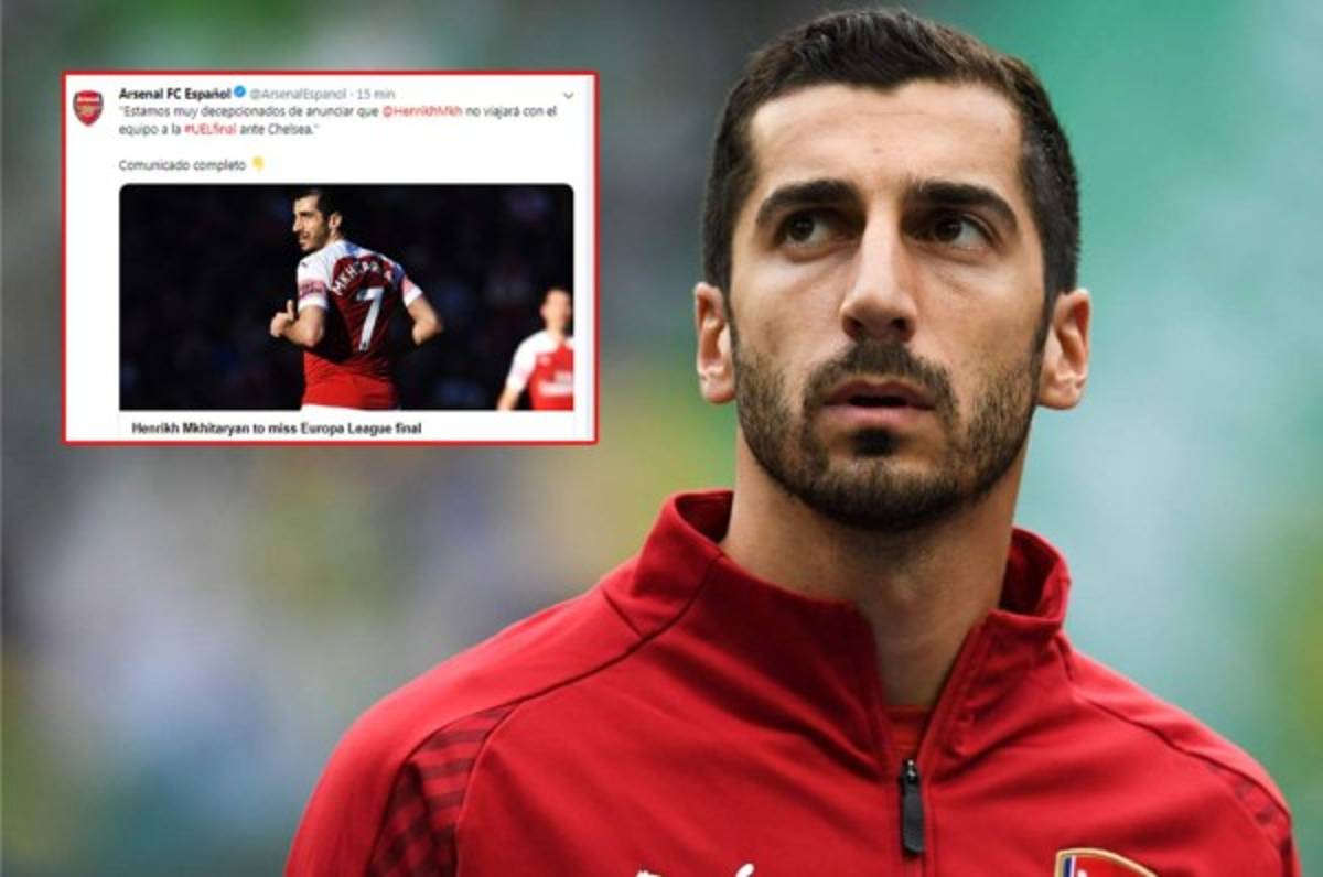 Polémica: Mkhitaryan no jugará la final de la Europa League... ¡por ser armenio!