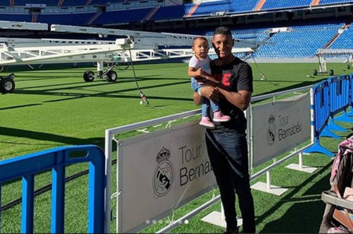 Bryan Acosta visitó el Bernabéu previo a concentrarse con Honduras