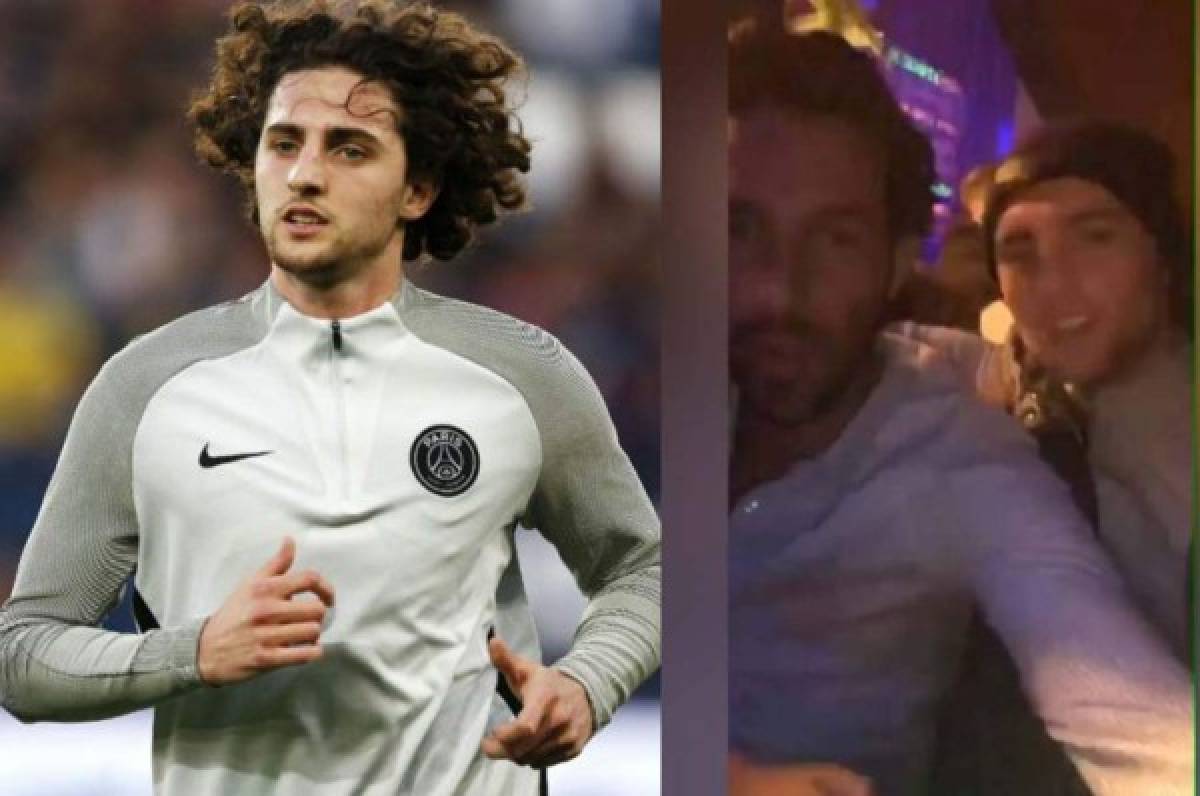 ¡Escándalo! Rabiot, 'cazado' de fiesta tras eliminación del PSG en la Champions