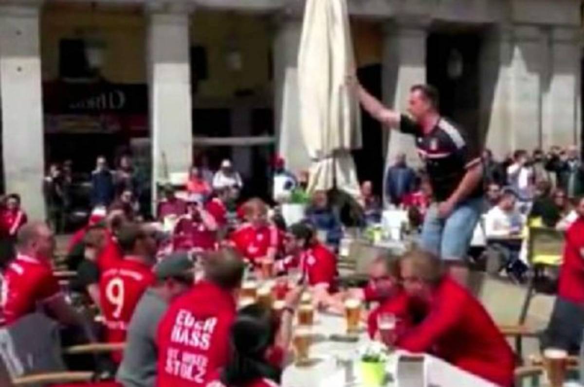 Imponente ambiente de Champions en las calles de España previo al Madrid-Bayern