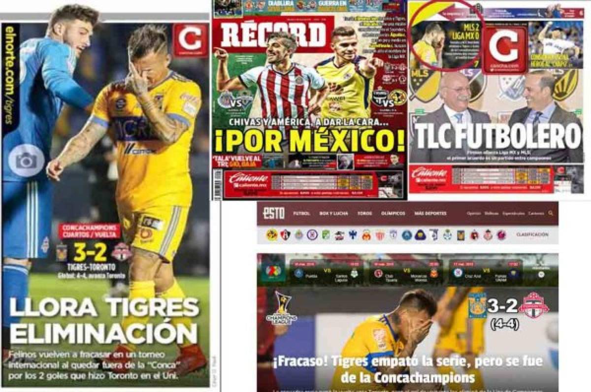 Medios mexicanos no perdonan y arremeten contra Tigres y Xolos por eliminación en Concacaf