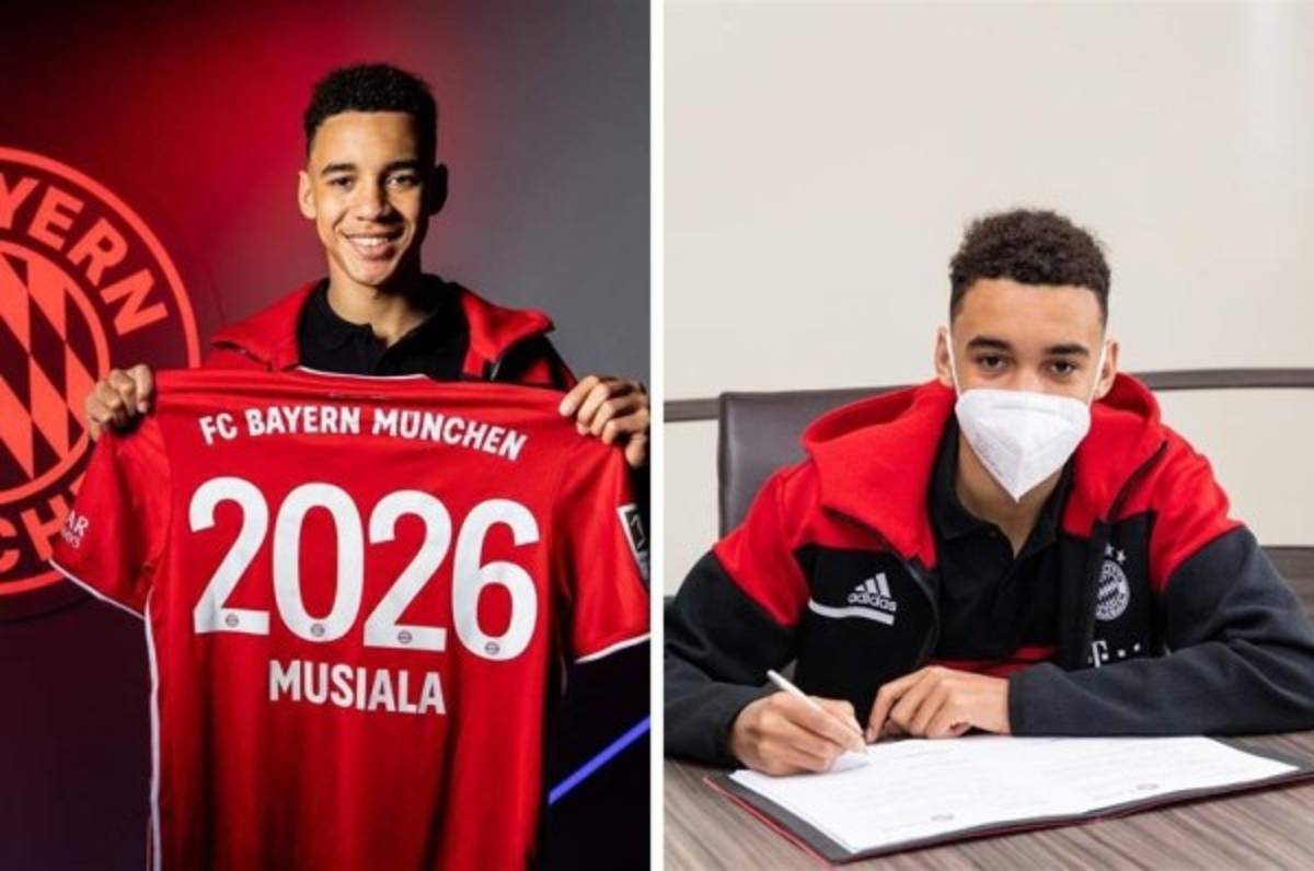 OFICIAL: Jamal Musiala, el prodigio del Bayern Munich, firma su primer contrato profesional