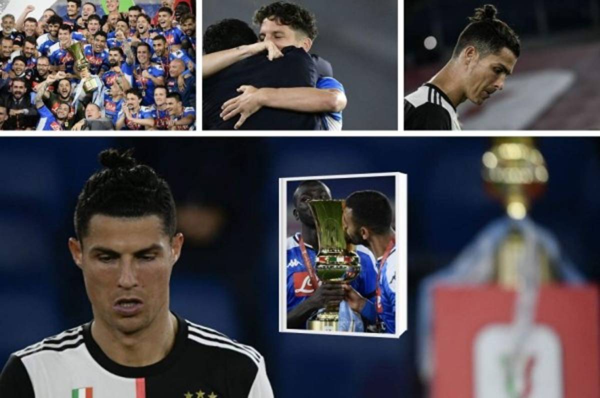 Fotos: El dolor y la bronca de Cristiano Ronaldo tras perder la final y el eufórico festejo de Napoli