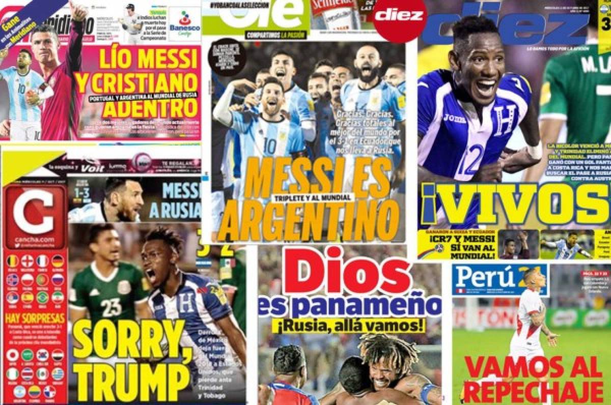 ¡EMOTIVAS! Así amanecieron las portadas tras disputarse la última fecha para Rusia 2018