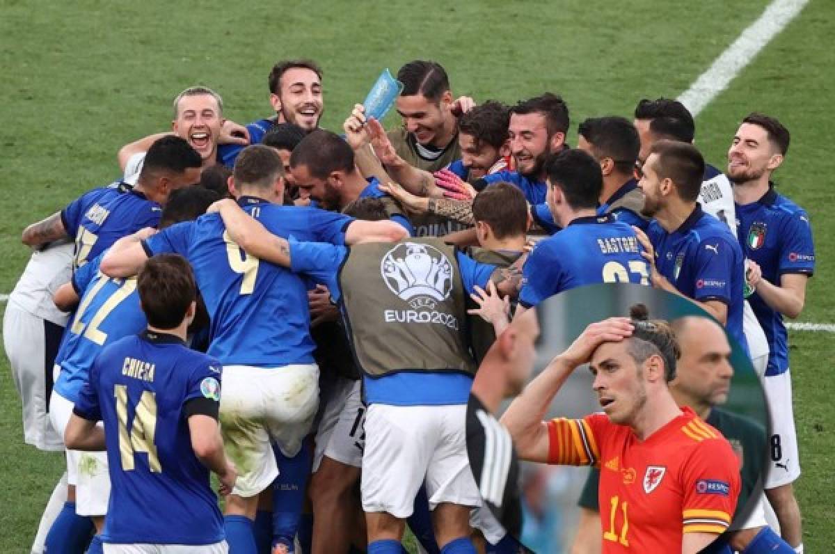 Italia iguala récord de victorias ante una Gales que también se mete a los octavos de la Eurocopa