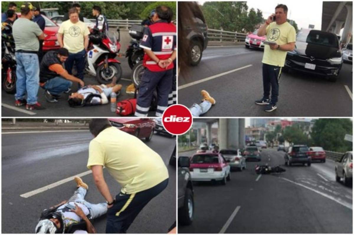 FOTOS: El susto que se llevó Miguel 'El Piojo' Herrera tras accidente de tránsito en México