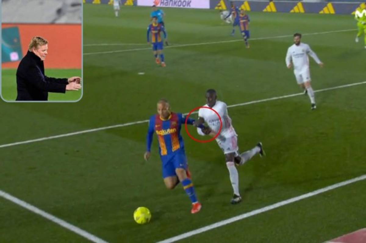 Así fue la acción que Koeman y todo el barcelonismo reclaman como penal sobre Martin Braithwaite ante Real Madrid.