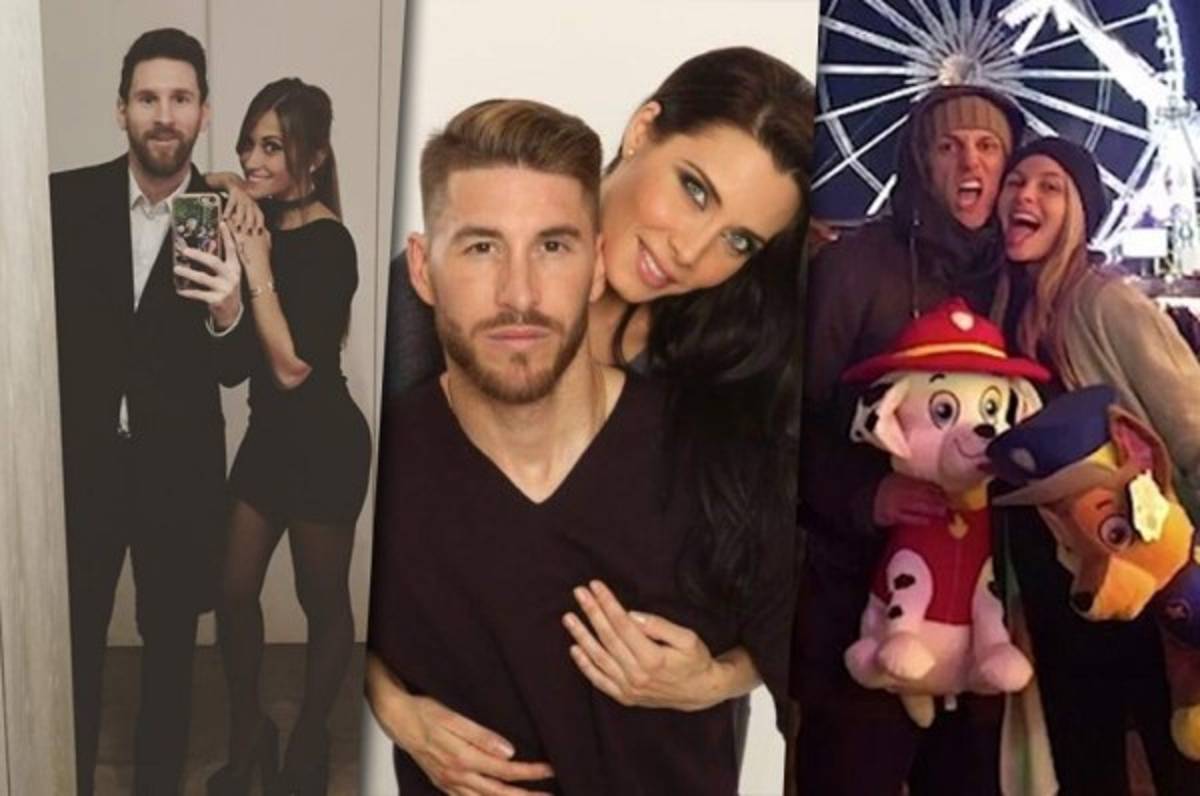 Románticos momentos entre futbolistas internacionales y sus parejas