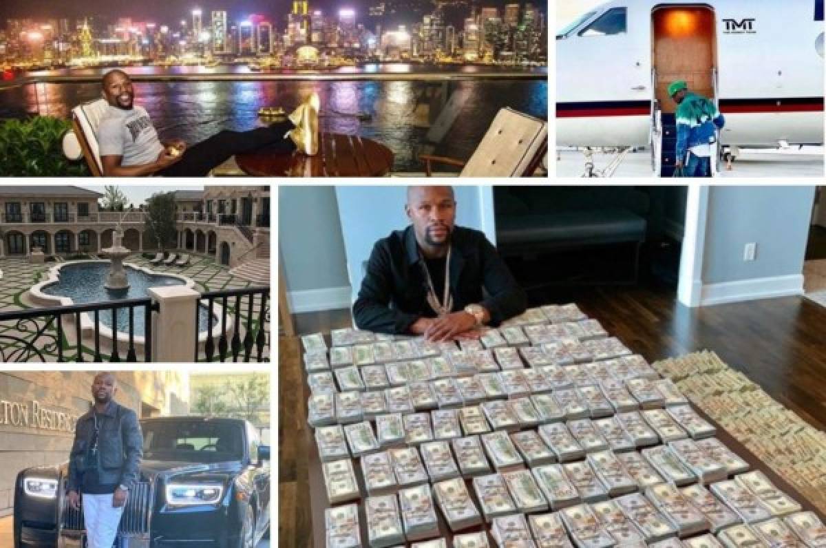 Así es la millonaria vida de Floyd Mayweather: Apuestas, jet privado, autos y sus mansiones
