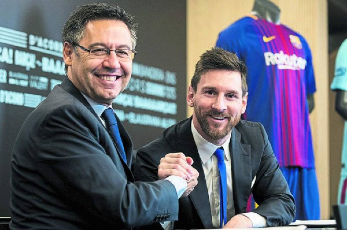 'Tenemos la obligación de renovar' a Messi, dice Bartomeu, presidente del Barcelona