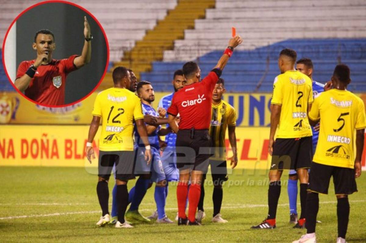 Los pecados arbitrales de Nelson Salgado en el Real España-Motagua