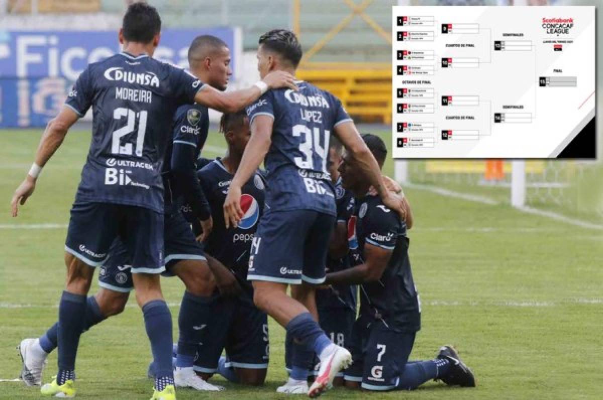 Motagua tiene un camino más accesible en la Liga Concacaf 2021, Olimpia es todo lo contrario