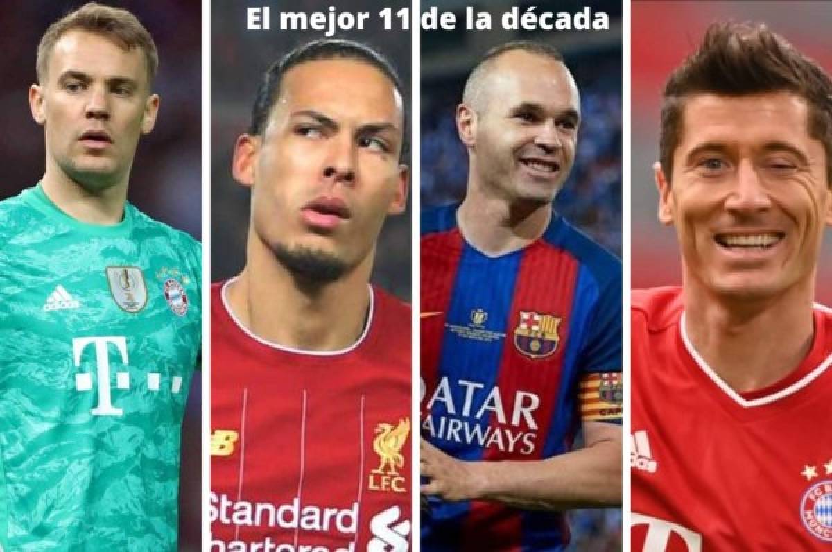 Cuatro del Real Madrid y dos de Barcelona: El mejor 11 de la década, según IFFHS  