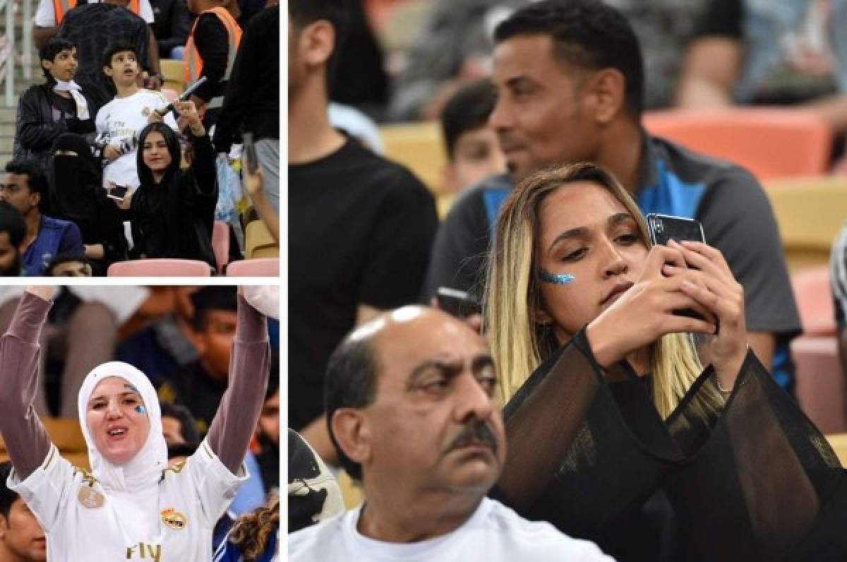 Sin velo y con Niqab: Las mujeres de Arabia Saudita sí llegaron a ver al Real Madrid-Valencia