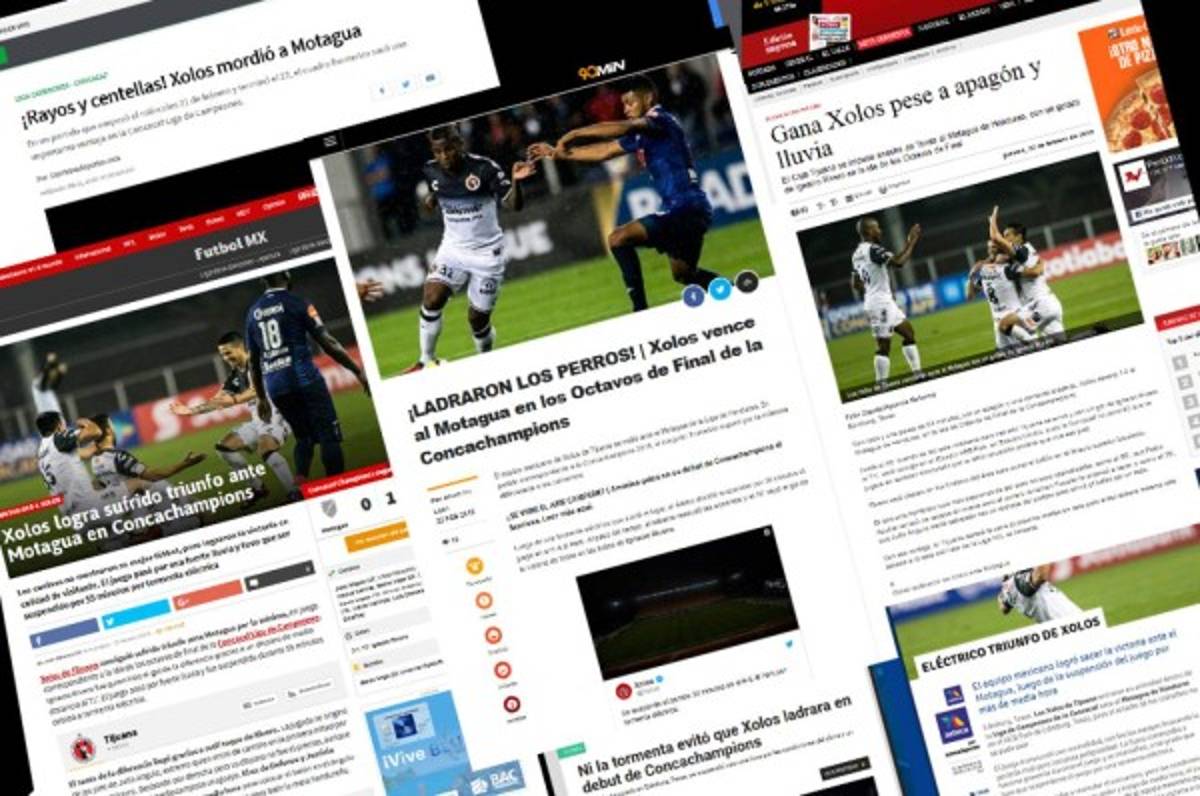 Prensa Mexicana: 'Ladraron los perros' y 'Xolos mordió al Motagua'