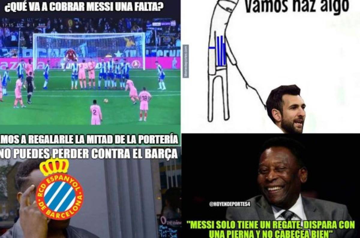 Messi, protagonista de los memes en la paliza al Espanyol con su golazos