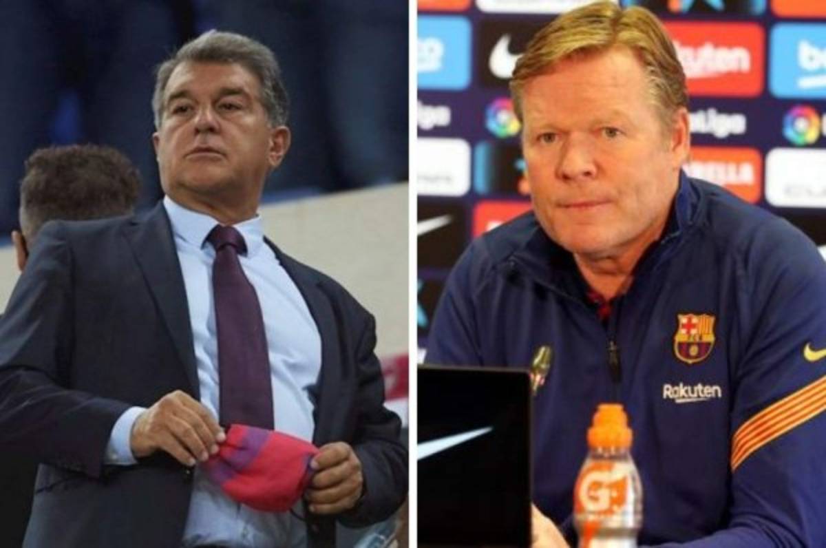 Laporta responde al polémico comunicado de Koeman y habla sobre el futuro del entrenador