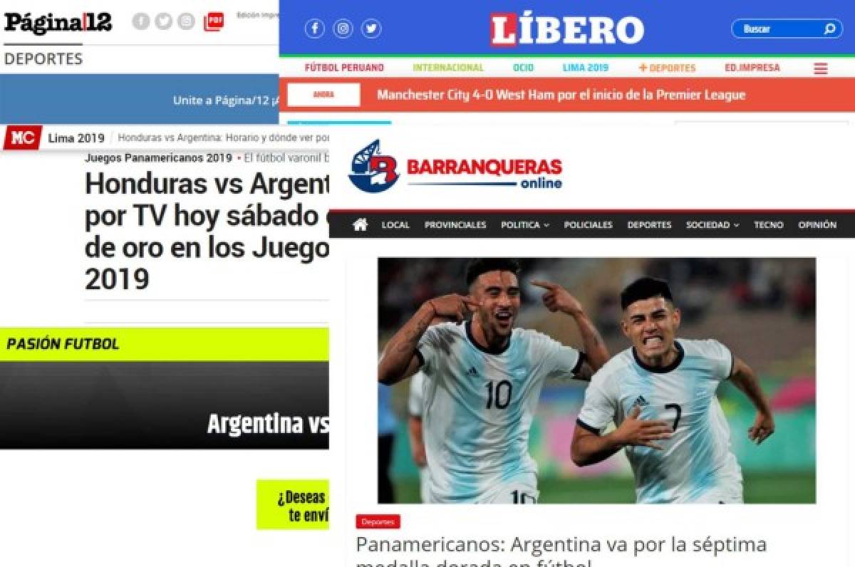 Lo que dicen los medios internacionales sobre la final entre Honduras y Argentina