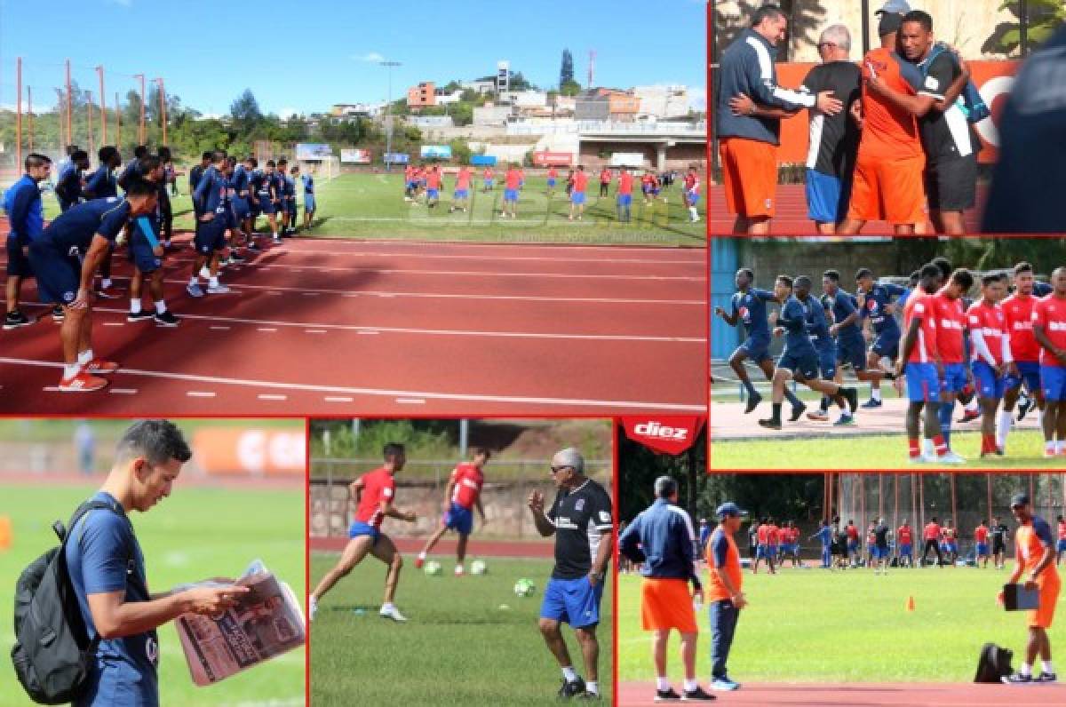 FOTOS: Diego Vázquez observó de reojo el entreno del Olimpia de Keosseián