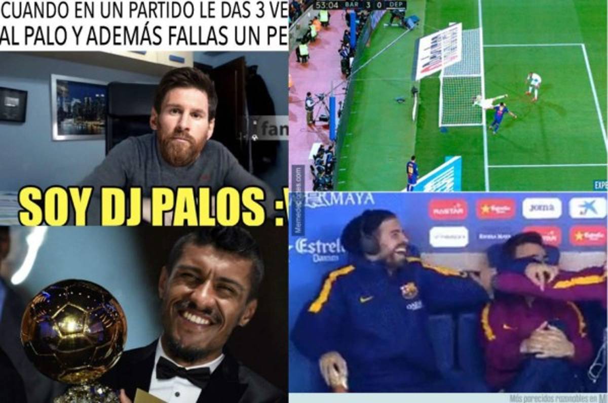 ¡Pobre Messi! Los memes del triunfo del Barcelona ante el Deportivo
