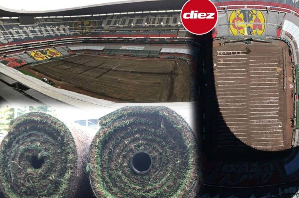 Sin pasto: Así de feo luce el Estadio Azteca previo a la liguilla en México