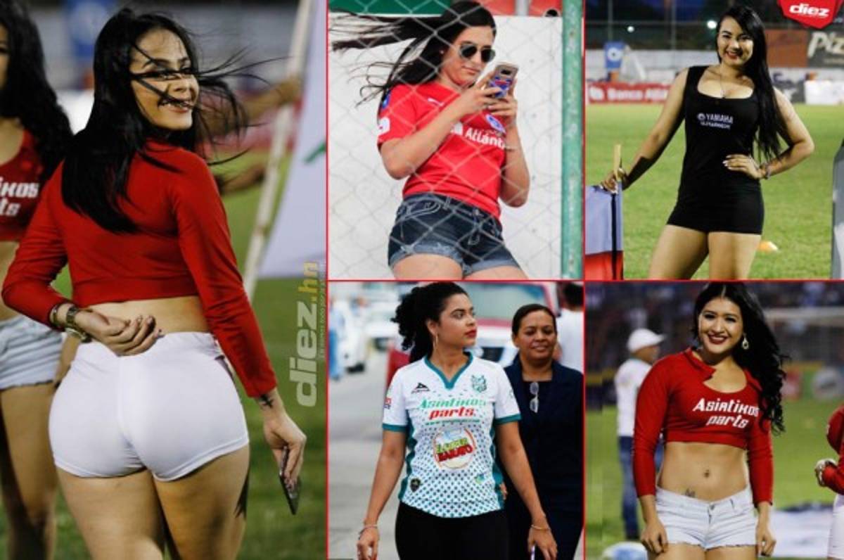 ¡Mamitas! Puerto Cortés se llena de chicas lindas para el Platense-Olimpia