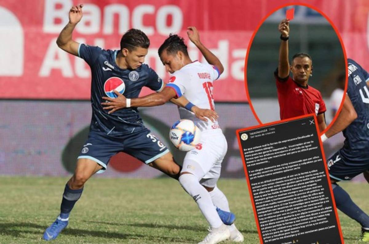 Kevin López revela por qué encaró a los árbitros y que lo insertaron en el acta; pide disculpas por el gesto