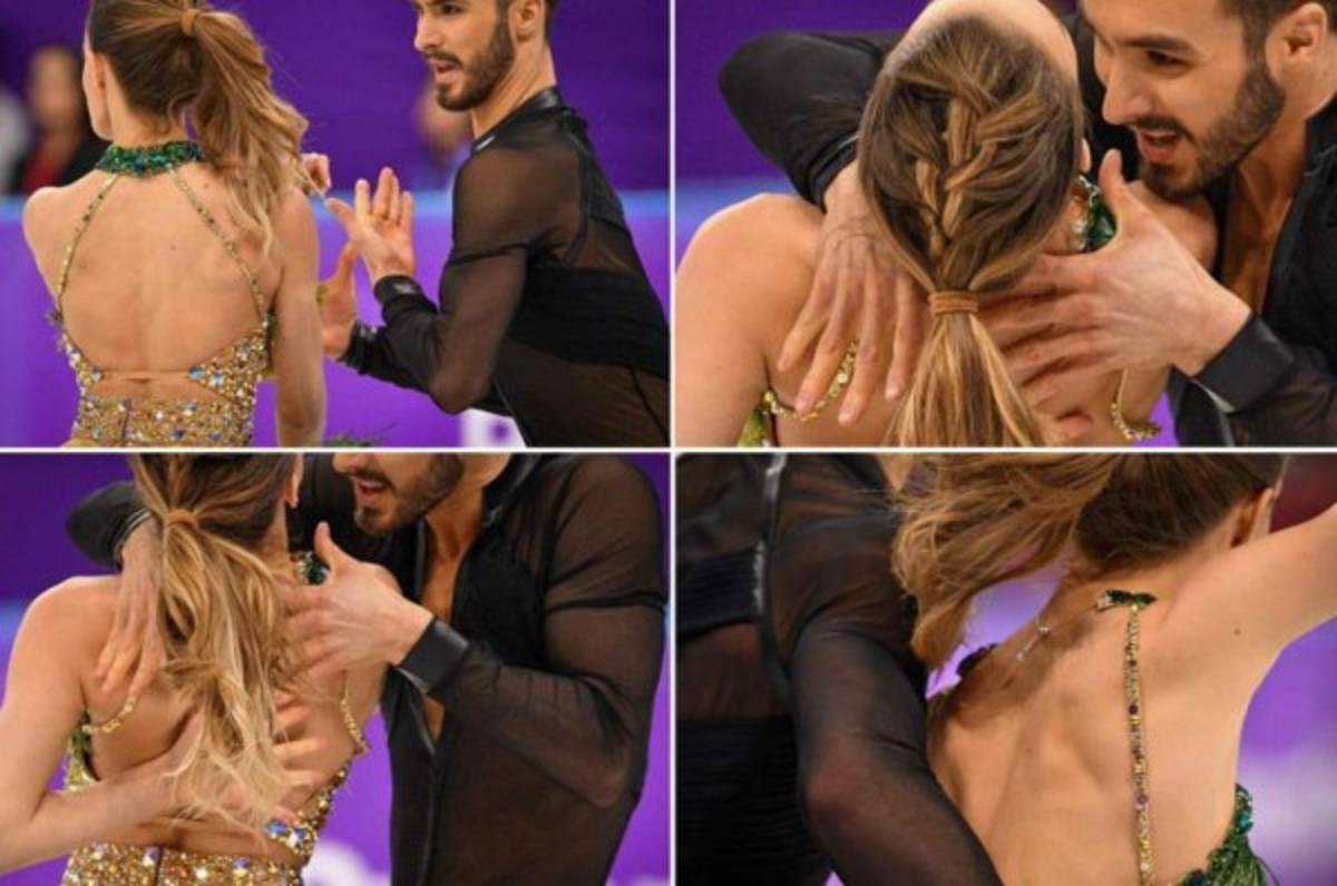 El tremendo descuido de patinadora francesa en los Juegos Olímpicos de Invierno