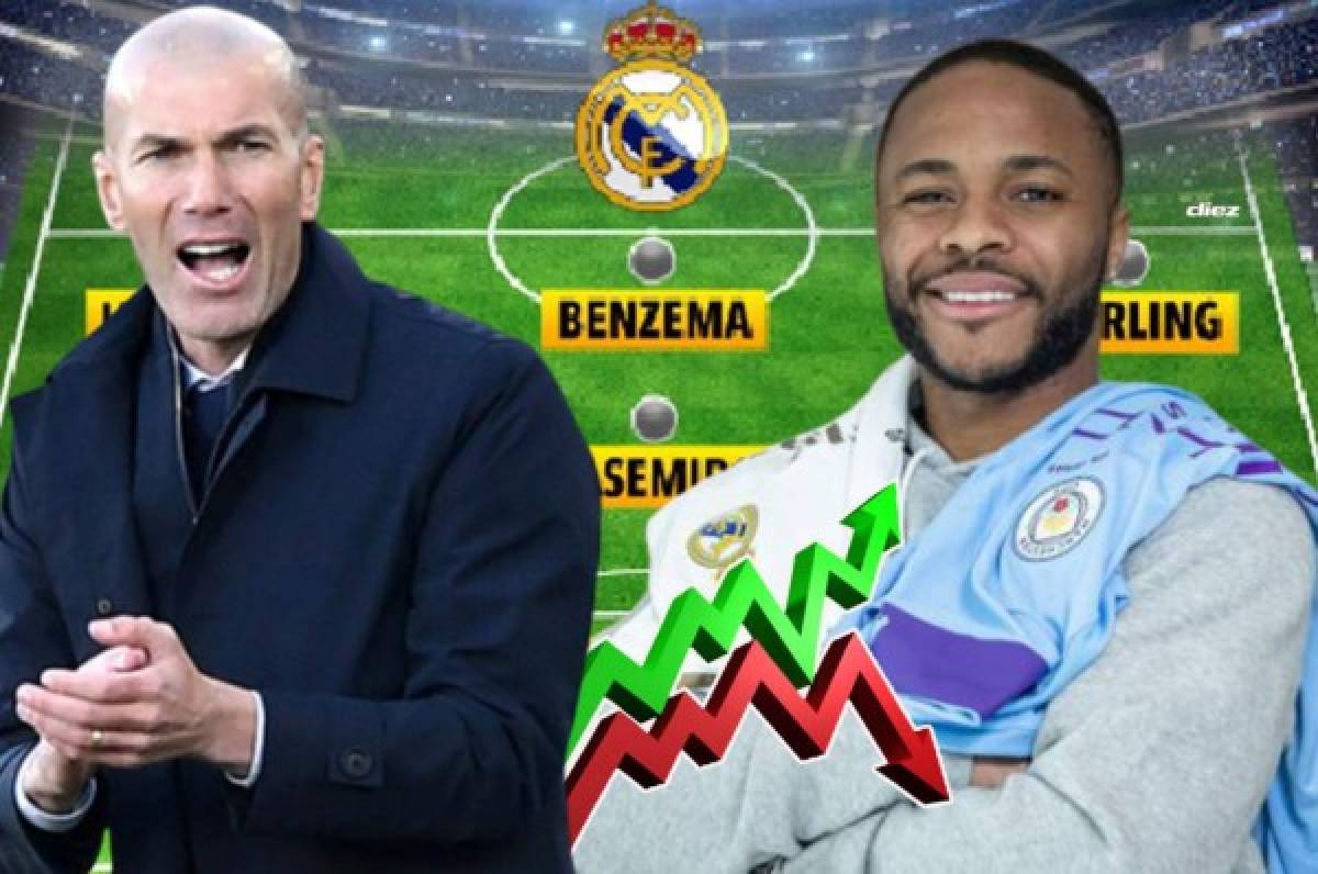 Real Madrid: Así sería el potente 11 con una eventual llegada de Sterling y dos figuras más