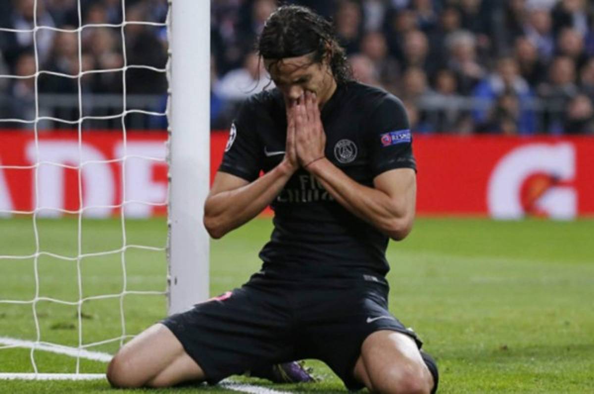 Cavani es baja ante el Tolouse y es duda para enfrentar al Real Madrid en Champions