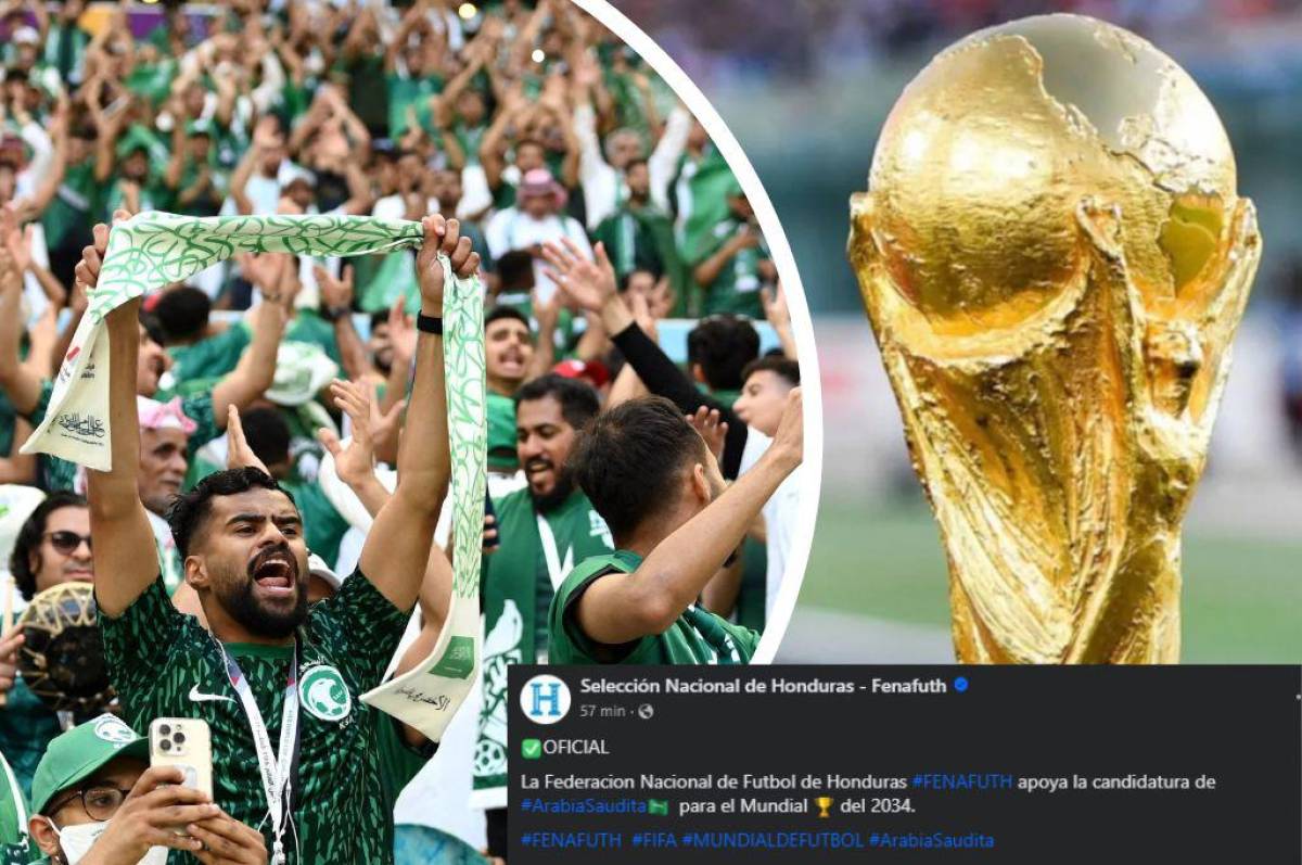 Honduras y países centroamericanos apoyan la candidatura de Arabia Saudita como sede del Mundial de la FIFA 2034