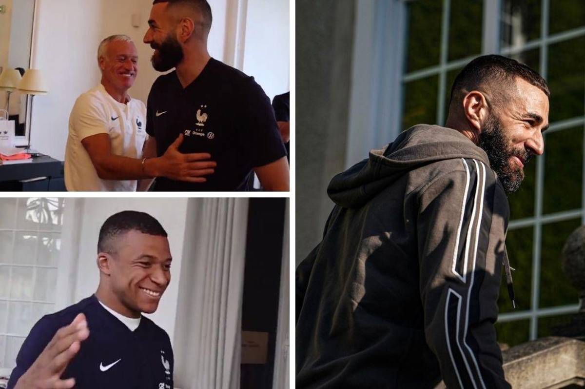 Benzema se unió a la selección de Francia y así fue el reencuentro con Mbappé tras el rechazo al Real Madrid