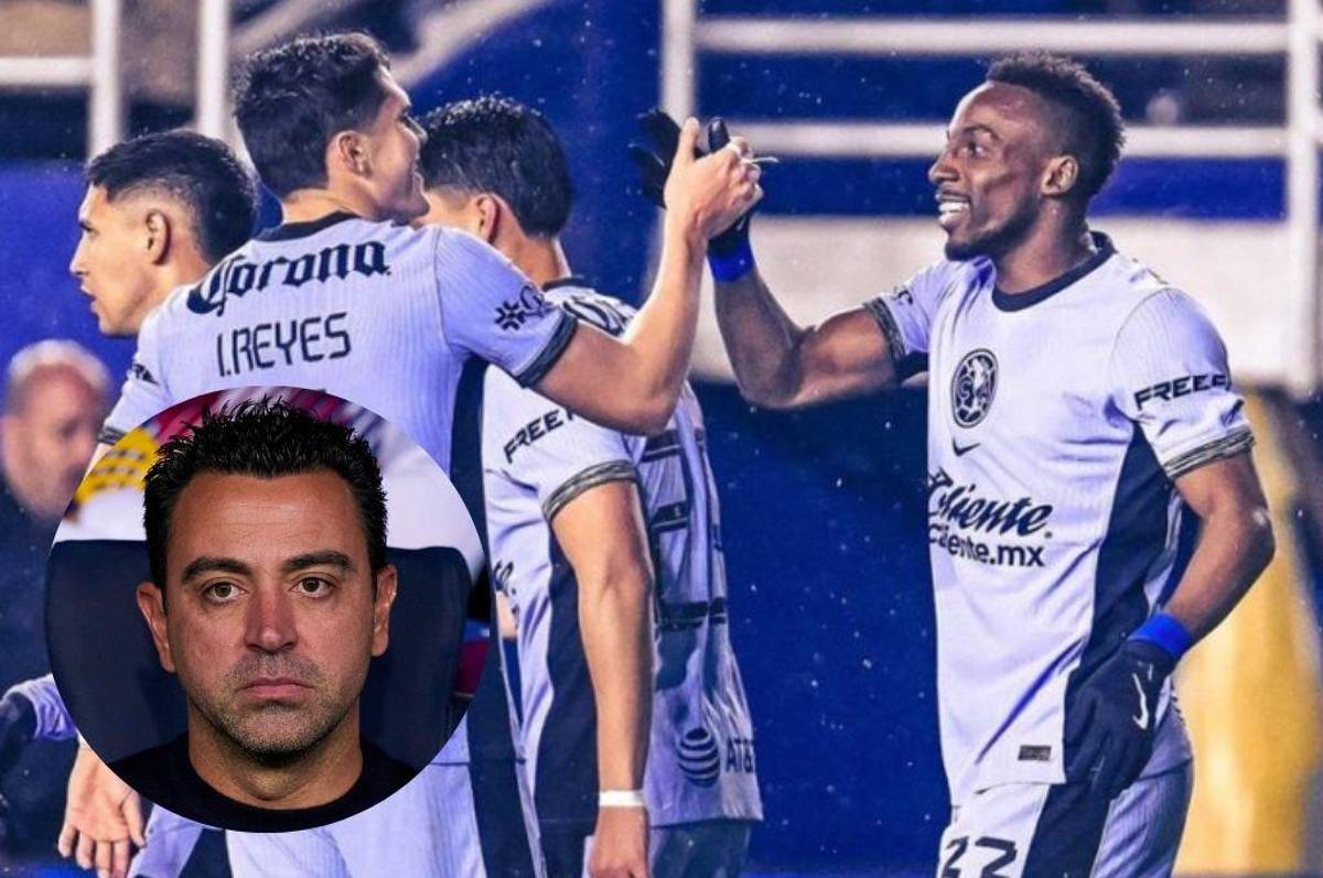 ¡Gol de taquito incluido! Con doblete de Julián Quiñones, el América derrota al Barcelona de Xavi que está en una crisis