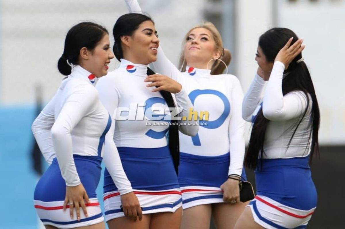 Espectaculares modelos y todo el ambiente que se vive en la semifinal de ida entre Motagua y Olimpia