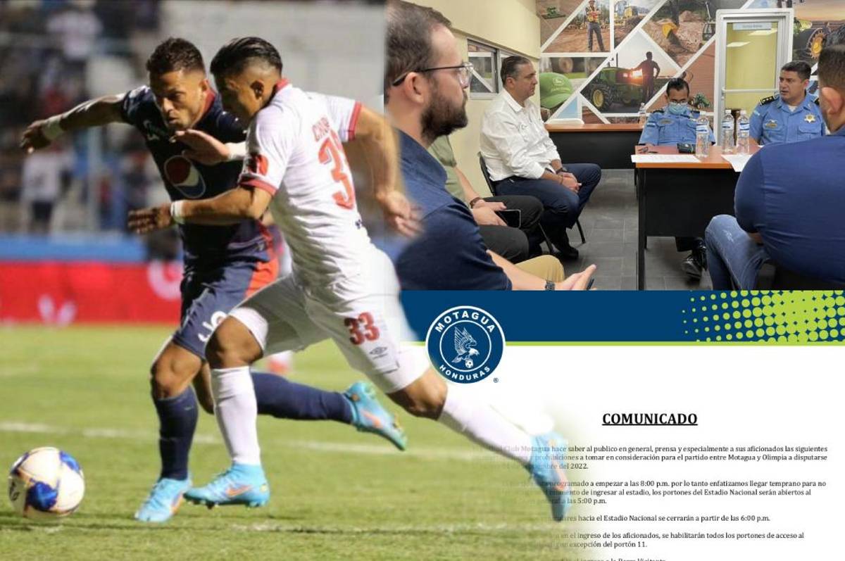 Motagua prohíbe el ingreso de la barra organizada del Olimpia para el clásico de la fecha 7: habrá más de 600 policías