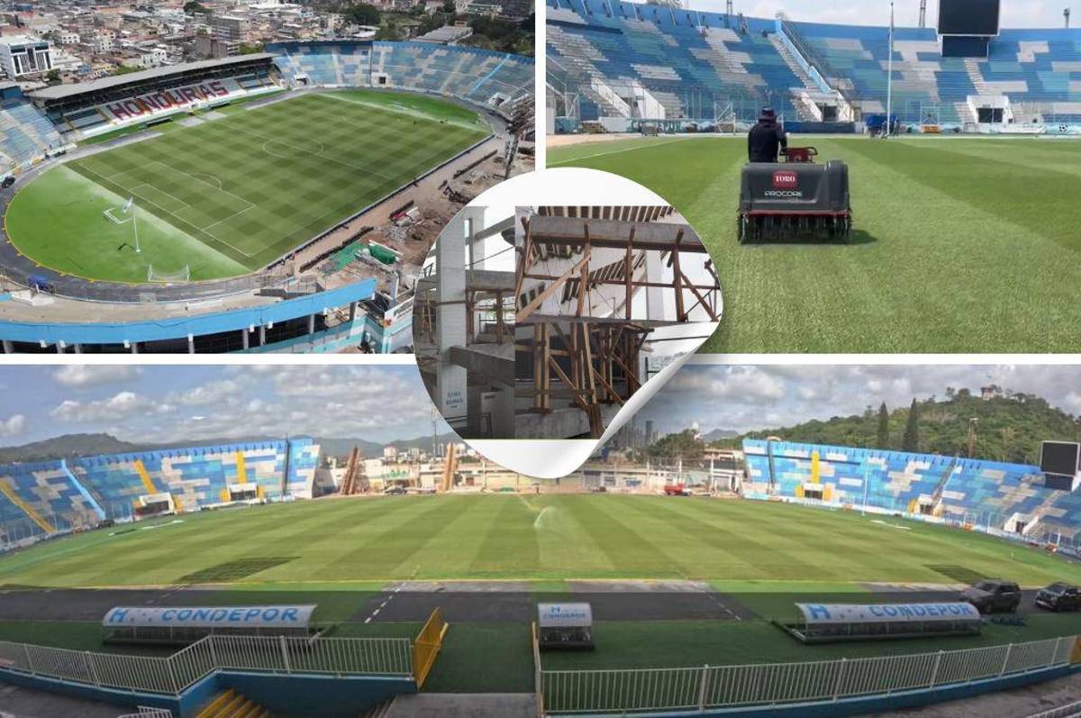 ¡Una mesa de billar! Así luce el estadio Nacional Chelato Uclés, su césped y gradería previo al inicio del Torneo Apertura