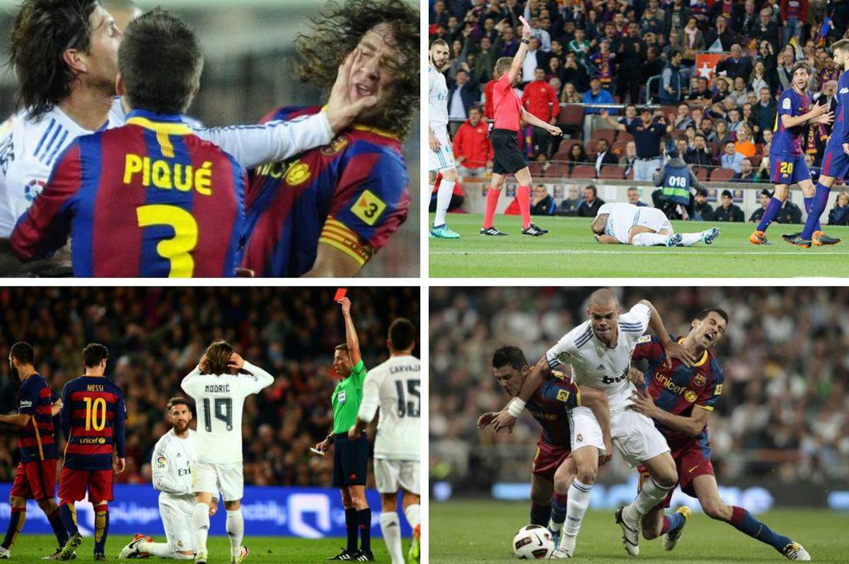 Las tarjetas rojas de los Clásicos: Es más fácil expulsar a un jugador del Real Madrid que uno del Barcelona