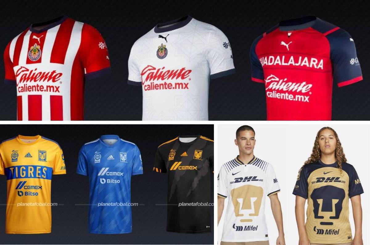 América con una equipación sin precedentes: Así son todas las camisas para la temporada 2022-23 de la Liga MX