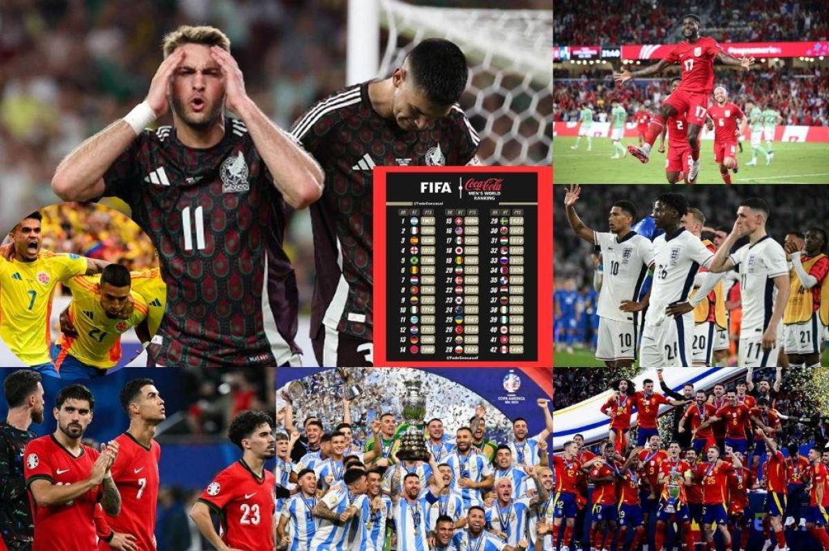 Ranking FIFA tras Copa América y Eurocopa: México y Brasil sufren duro golpe; Venezuela, España y Panamá sorprenden