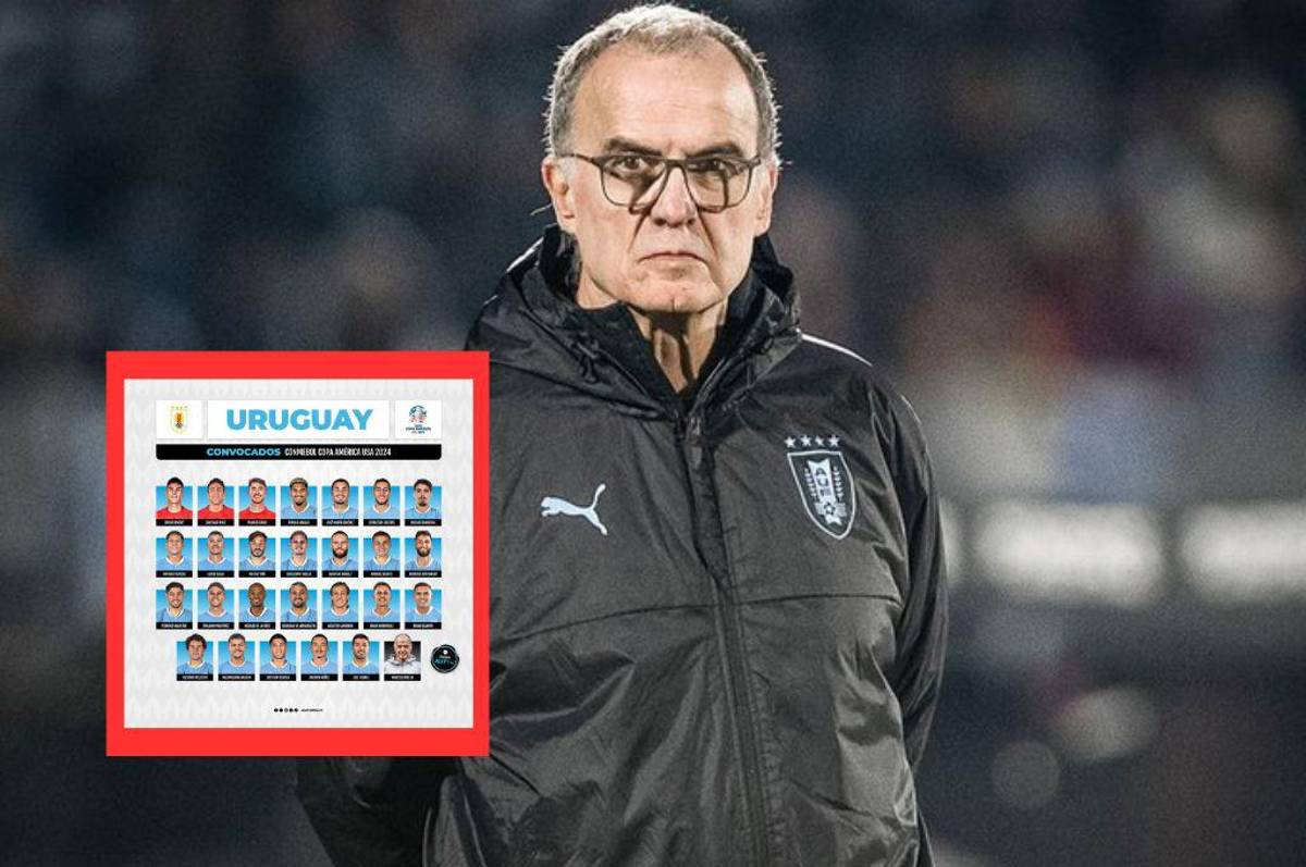 Marcelo Bielsa dejó a varios referentes afuera: La convocatoria oficial de Uruguay para la Copa América 2024