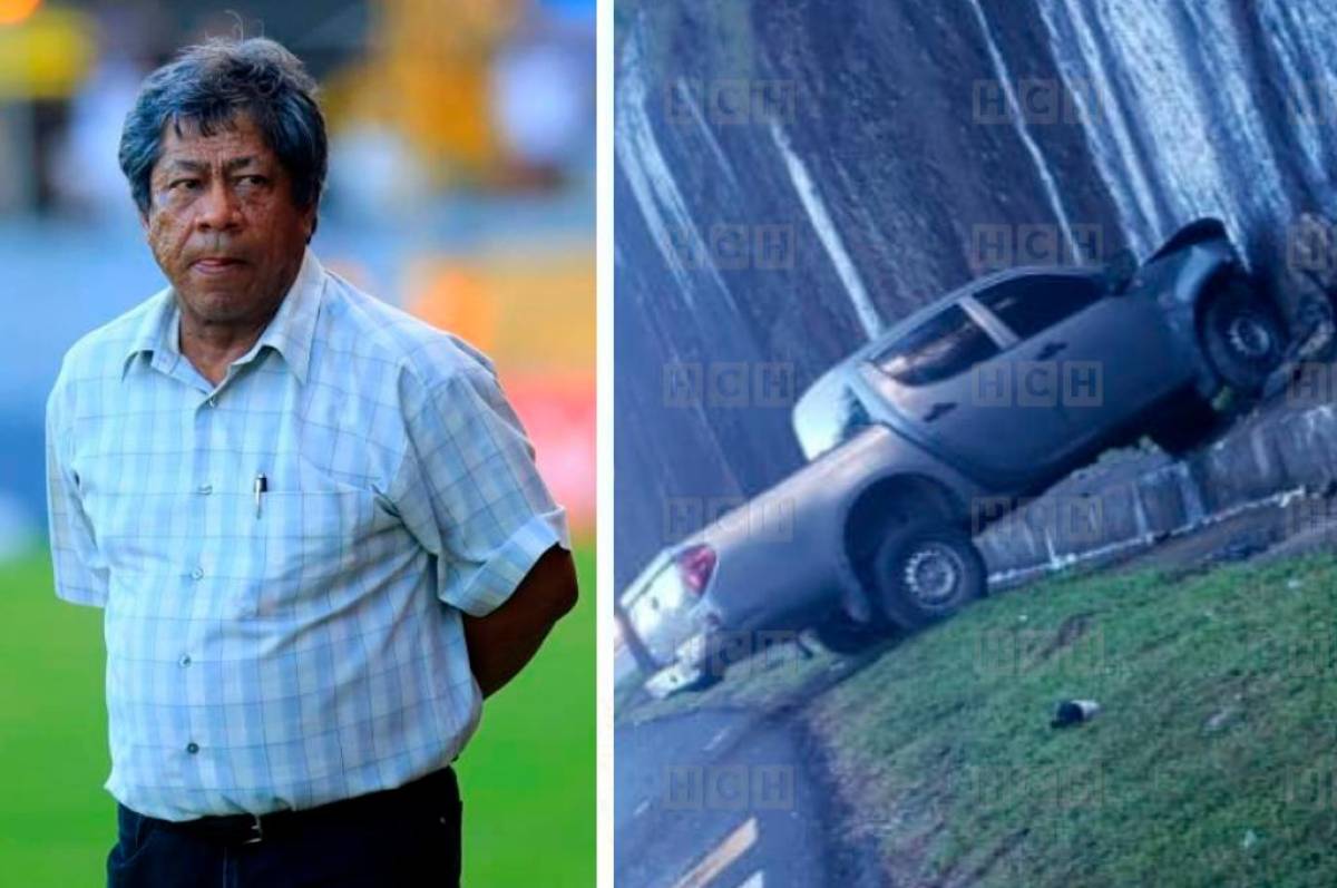 ¡Otra vez y en el mismo lugar! Ramón ‘Primitivo’ Maradiaga sufre accidente vehicular; los daños que dejó el choque