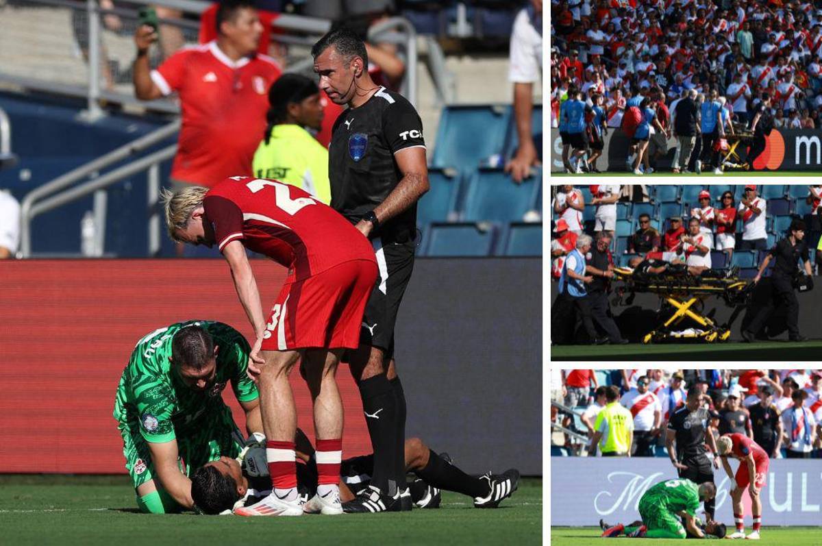 ¿Qué pasó con él? Fuertes imágenes del árbitro guatemalteco que se desplomó en el Perú-Canadá de la Copa América