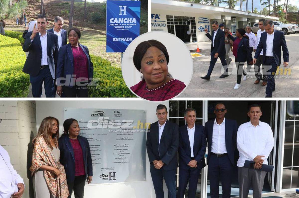Secretaria General de la FIFA, Fatma Samoura, supervisa la inversión en los proyectos de la FENAFUTH en Honduras